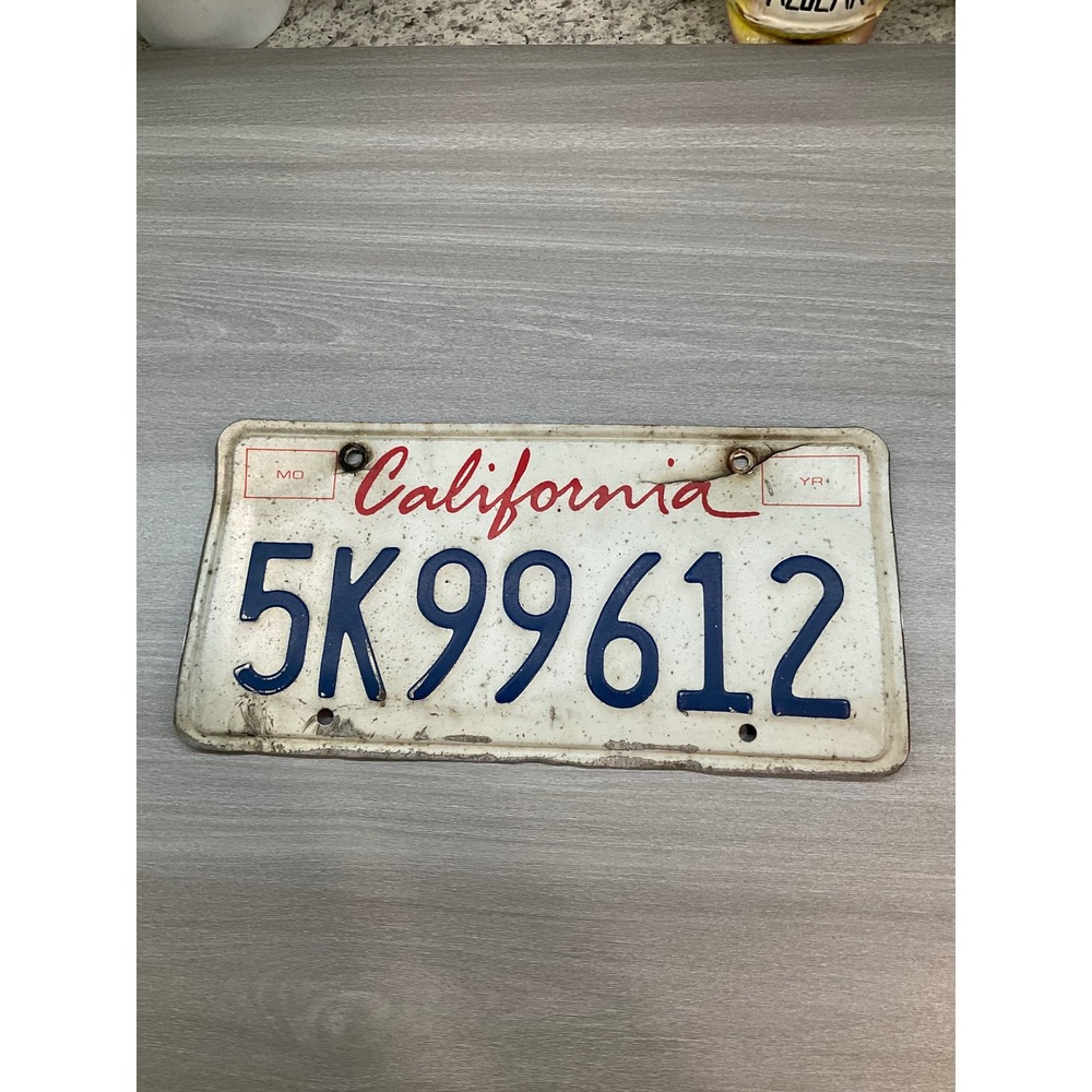 CALIFORNIA LICENSE PLATE